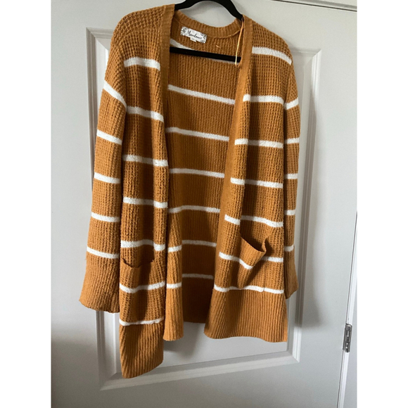 Moondance‎ Striped Cardigan Sweater Women’s size XL - Picture 3 of 9